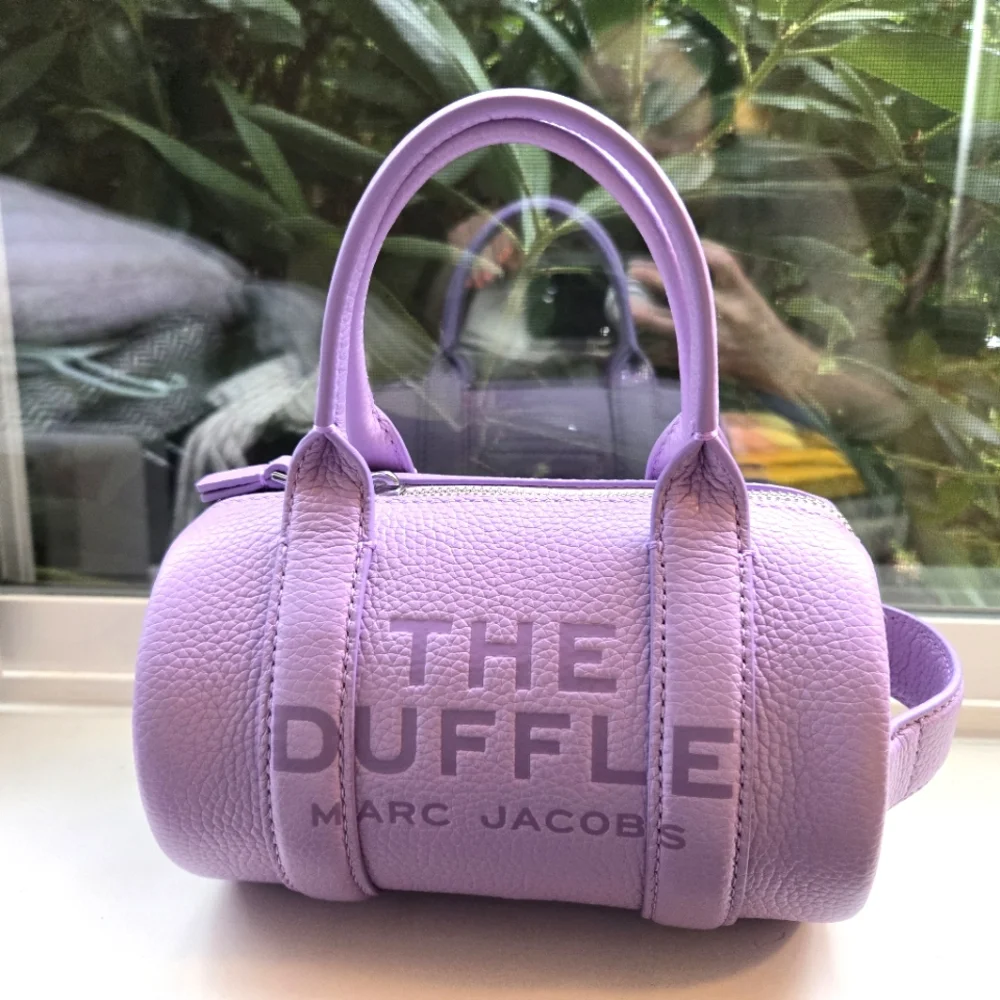 Marc Jacobs Purple Mini Duffle Bag with Structured Design - Picture 1 of 6